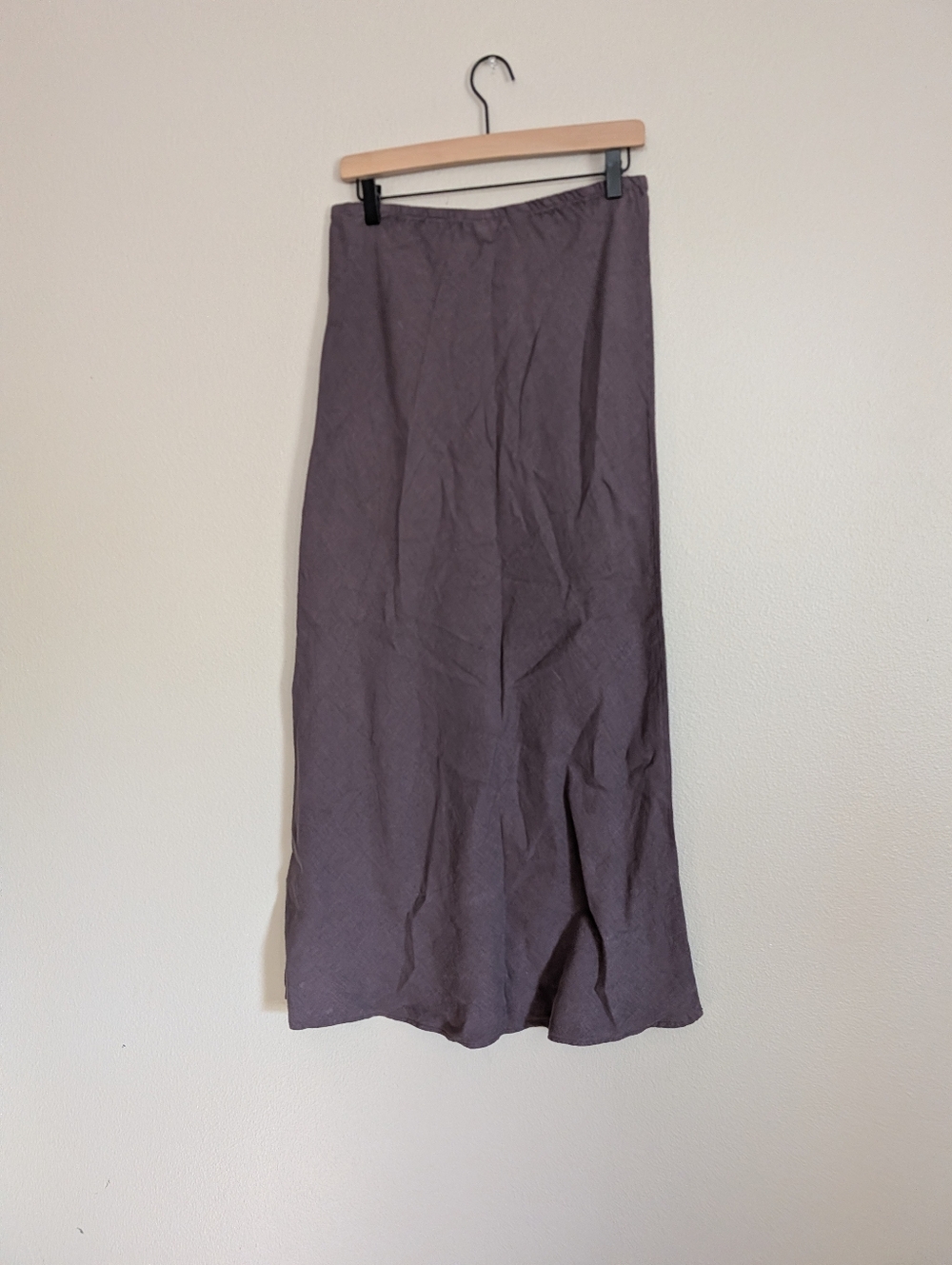 Bryn Walker Light Linen Purple Maxi Skirt Pull On Elastic Waist Size Small - Picture 6 of 9